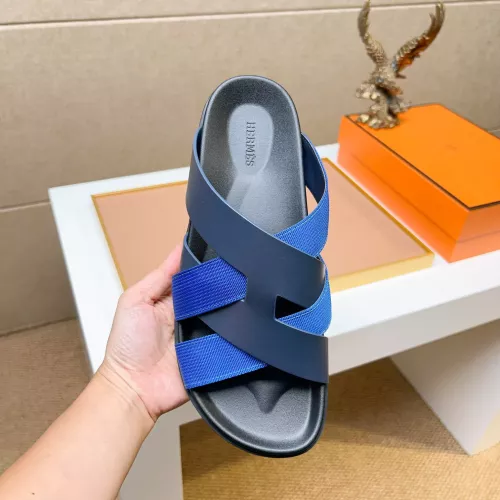 Replica Hermes Slippers For Men #1357123 $56.00 USD for Wholesale