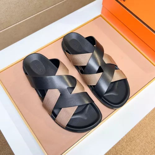 Replica Hermes Slippers For Men #1357125 $56.00 USD for Wholesale