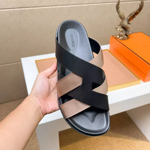 Replica Hermes Slippers For Men #1357125 $56.00 USD for Wholesale