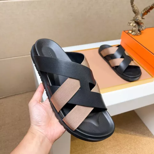 Replica Hermes Slippers For Men #1357125 $56.00 USD for Wholesale