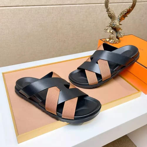 Replica Hermes Slippers For Men #1357127 $56.00 USD for Wholesale
