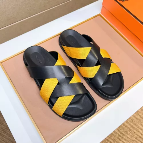Replica Hermes Slippers For Men #1357133 $56.00 USD for Wholesale