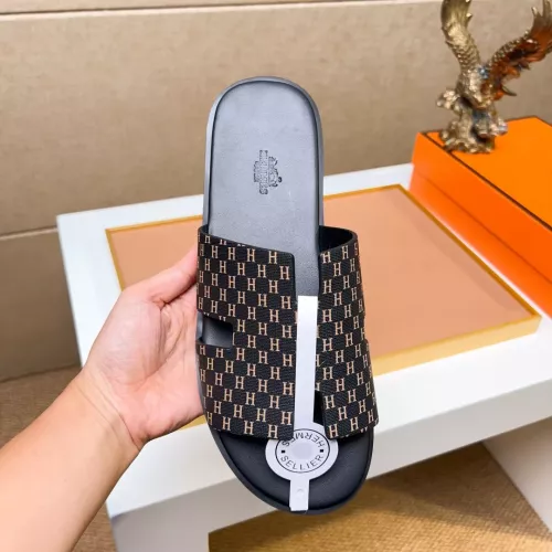 Replica Hermes Slippers For Men #1357142 $48.00 USD for Wholesale