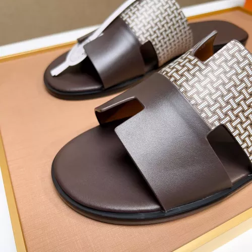 Replica Hermes Slippers For Men #1357164 $48.00 USD for Wholesale
