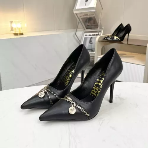 Wholesale Versace High-Heeled Shoes For Women #1357272 $82.00 USD, Wholesale Quality Replica Versace High-Heeled Shoes