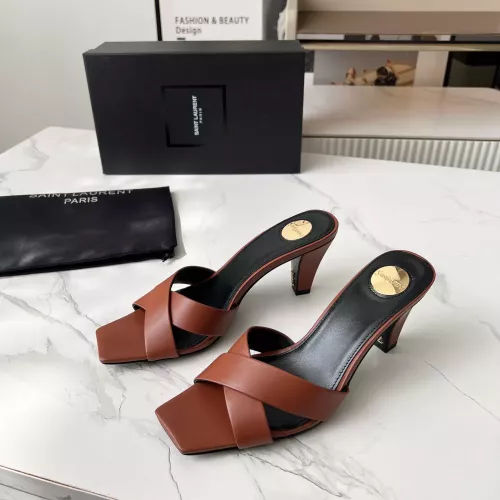 Wholesale Yves Saint Laurent YSL Slippers For Women #1357275 $92.00 USD, Wholesale Quality Replica Yves Saint Laurent YSL Slippers