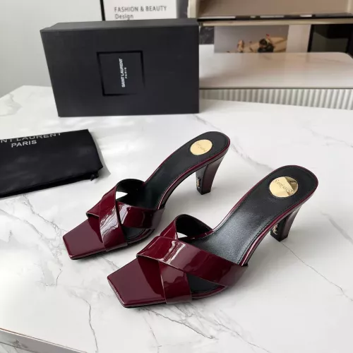 Wholesale Yves Saint Laurent YSL Slippers For Women #1357278 $92.00 USD, Wholesale Quality Replica Yves Saint Laurent YSL Slippers