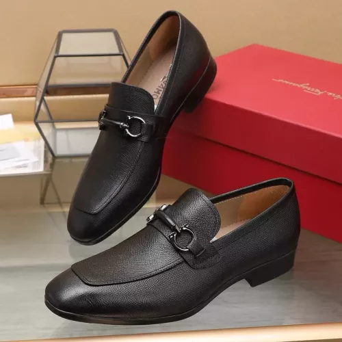 Wholesale Salvatore Ferragamo Leather Shoes For Men #1357312 $122.00 USD, Wholesale Quality Replica Salvatore Ferragamo Leather Shoes