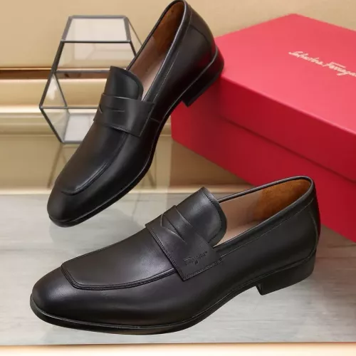 Wholesale Salvatore Ferragamo Leather Shoes For Men #1357318 $122.00 USD, Wholesale Quality Replica Salvatore Ferragamo Leather Shoes