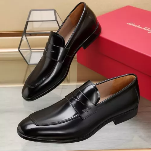Wholesale Salvatore Ferragamo Leather Shoes For Men #1357319 $122.00 USD, Wholesale Quality Replica Salvatore Ferragamo Leather Shoes