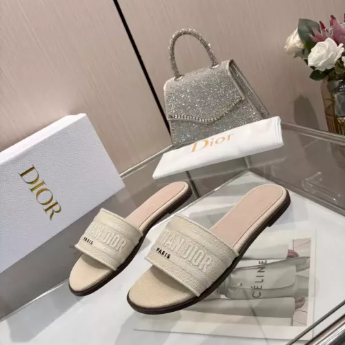 Wholesale Christian Dior Slippers For Women #1357485 $82.00 USD, Wholesale Quality Replica Christian Dior Slippers