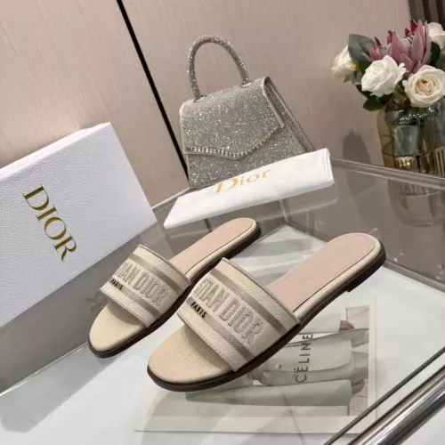 Wholesale Christian Dior Slippers For Women #1357486 $82.00 USD, Wholesale Quality Replica Christian Dior Slippers