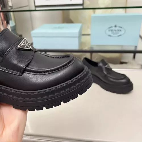 Replica Prada Leather Shoes For Women #1357504 $100.00 USD for Wholesale