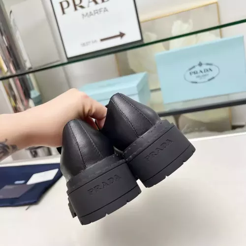 Replica Prada Leather Shoes For Women #1357504 $100.00 USD for Wholesale