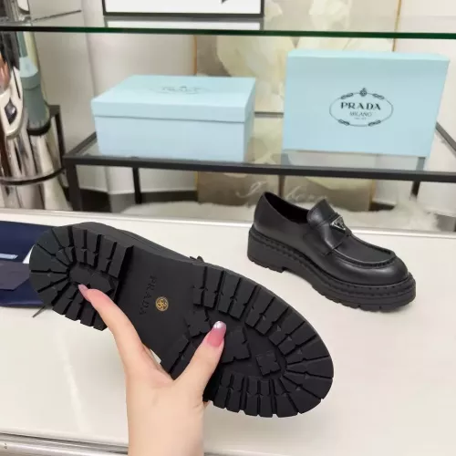 Replica Prada Leather Shoes For Women #1357504 $100.00 USD for Wholesale