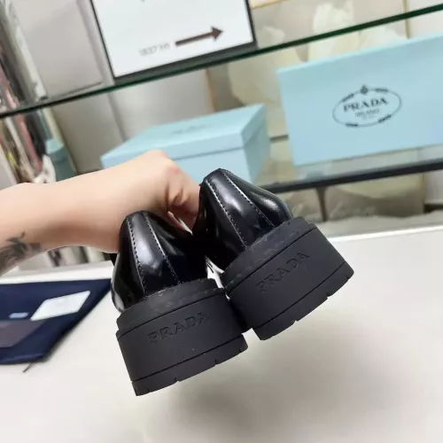 Replica Prada Leather Shoes For Women #1357505 $100.00 USD for Wholesale