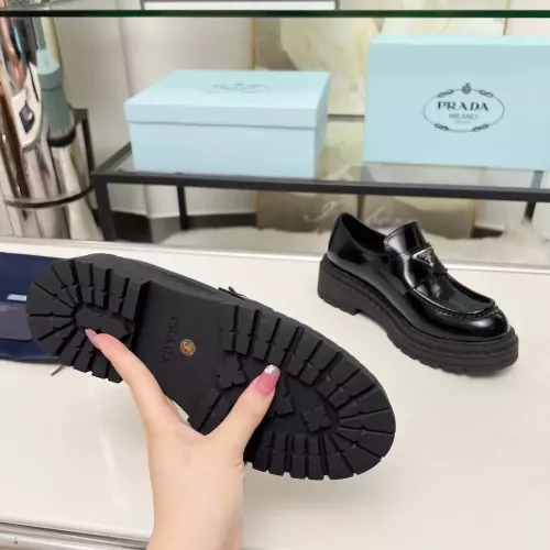 Replica Prada Leather Shoes For Women #1357505 $100.00 USD for Wholesale