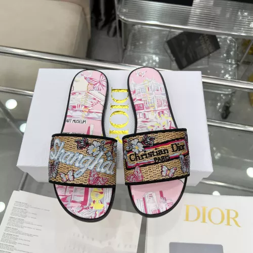 Wholesale Christian Dior Slippers For Women #1357583 $85.00 USD, Wholesale Quality Replica Christian Dior Slippers