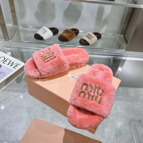 Wholesale MIU MIU Slippers For Women #1357591 $92.00 USD, Wholesale Quality Replica MIU MIU Slippers