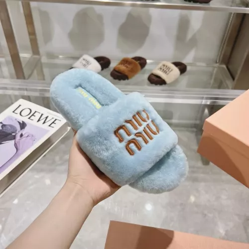 Replica MIU MIU Slippers For Women #1357592 $92.00 USD for Wholesale