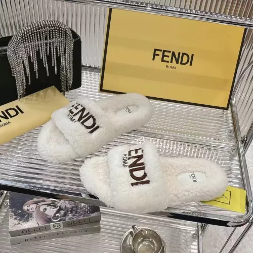 Wholesale Fendi Slippers For Women #1357607 $92.00 USD, Wholesale Quality Replica Fendi Slippers