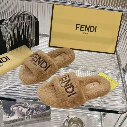 Wholesale Fendi Slippers For Women #1357608 $92.00 USD, Wholesale Quality Replica Fendi Slippers