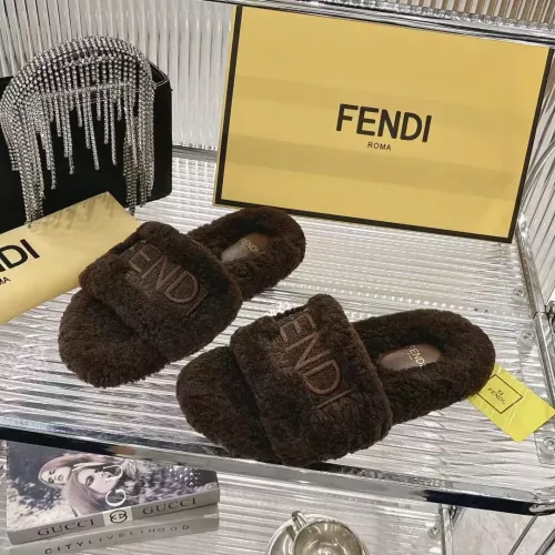 Wholesale Fendi Slippers For Women #1357609 $92.00 USD, Wholesale Quality Replica Fendi Slippers