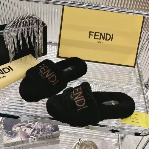 Wholesale Fendi Slippers For Women #1357610 $92.00 USD, Wholesale Quality Replica Fendi Slippers