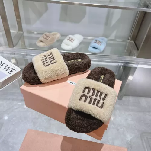 Wholesale MIU MIU Slippers For Women #1357646 $92.00 USD, Wholesale Quality Replica MIU MIU Slippers