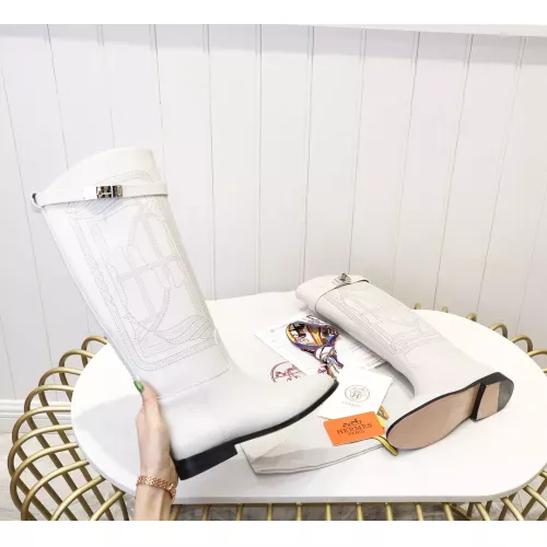 Replica Hermes Boots For Women #1357648 $118.00 USD for Wholesale