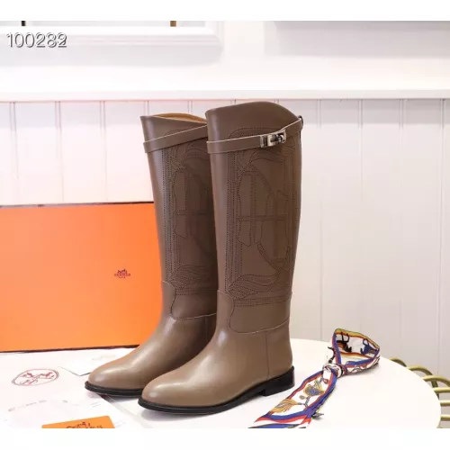 Replica Hermes Boots For Women #1357650 $118.00 USD for Wholesale