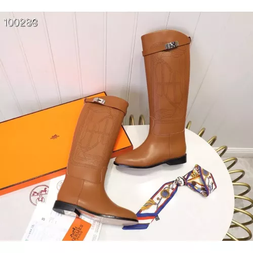 Replica Hermes Boots For Women #1357651 $118.00 USD for Wholesale