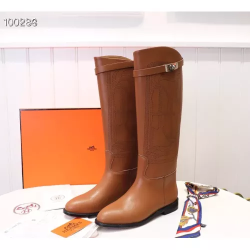 Replica Hermes Boots For Women #1357651 $118.00 USD for Wholesale