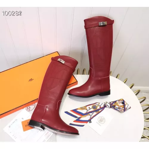 Replica Hermes Boots For Women #1357652 $118.00 USD for Wholesale