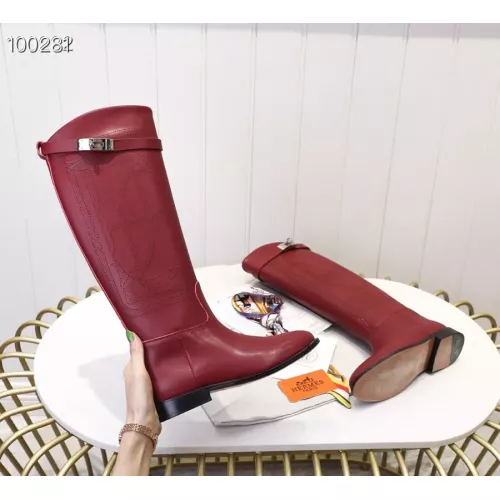 Replica Hermes Boots For Women #1357652 $118.00 USD for Wholesale
