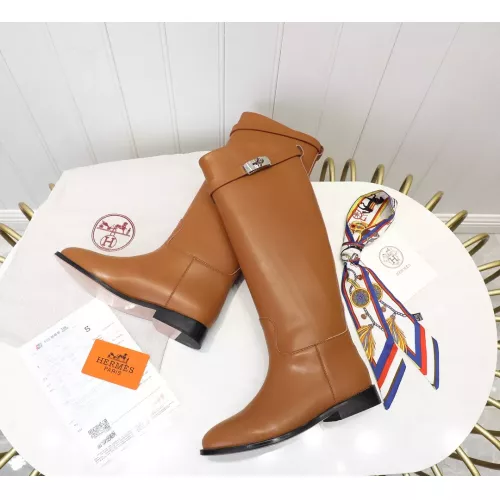 Replica Hermes Boots For Women #1357656 $115.00 USD for Wholesale