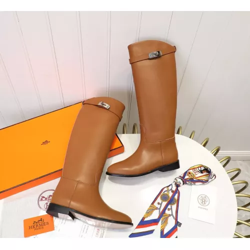 Replica Hermes Boots For Women #1357656 $115.00 USD for Wholesale