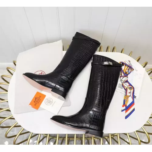 Replica Hermes Boots For Women #1357661 $115.00 USD for Wholesale