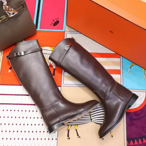 Replica Hermes Boots For Women #1357662 $115.00 USD for Wholesale