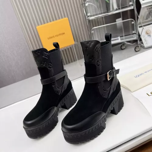 Wholesale Louis Vuitton Boots For Women #1357812 $108.00 USD, Wholesale Quality Replica Louis Vuitton Boots