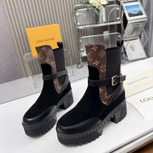 Wholesale Louis Vuitton Boots For Women #1357813 $108.00 USD, Wholesale Quality Replica Louis Vuitton Boots