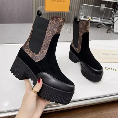 Wholesale Louis Vuitton Boots For Women #1357814 $105.00 USD, Wholesale Quality Replica Louis Vuitton Boots