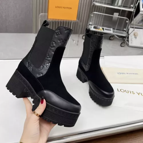 Wholesale Louis Vuitton Boots For Women #1357815 $105.00 USD, Wholesale Quality Replica Louis Vuitton Boots