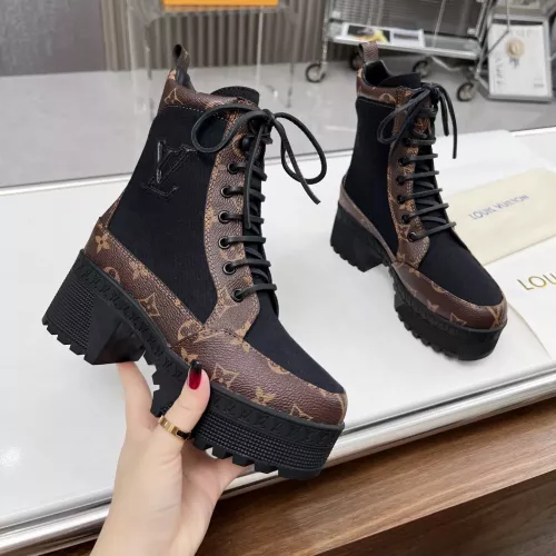 Wholesale Louis Vuitton Boots For Women #1357816 $112.00 USD, Wholesale Quality Replica Louis Vuitton Boots