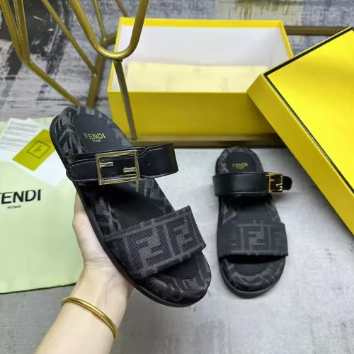 Wholesale Fendi Slippers For Men #1357892 $82.00 USD, Wholesale Quality Replica Fendi Slippers