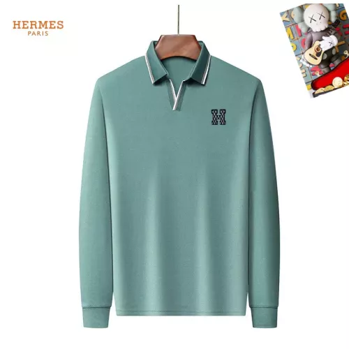Wholesale Hermes T-Shirts Long Sleeved For Men #1358062 $40.00 USD, Wholesale Quality Replica Hermes T-Shirts