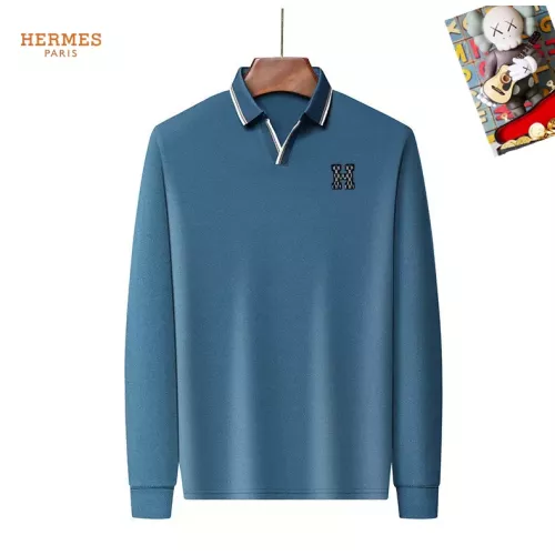 Wholesale Hermes T-Shirts Long Sleeved For Men #1358063 $40.00 USD, Wholesale Quality Replica Hermes T-Shirts