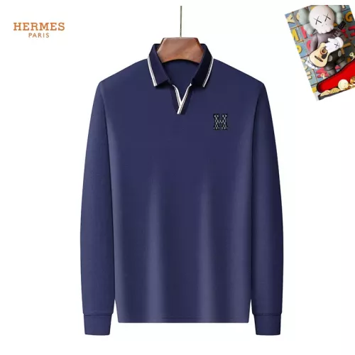 Wholesale Hermes T-Shirts Long Sleeved For Men #1358064 $40.00 USD, Wholesale Quality Replica Hermes T-Shirts