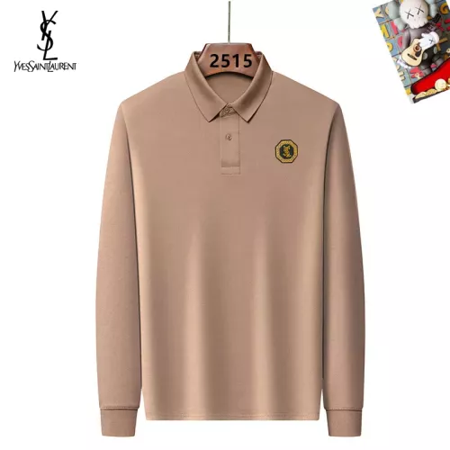 Wholesale Yves Saint Laurent YSL T-shirts Long Sleeved For Men #1358068 $40.00 USD, Wholesale Quality Replica Yves Saint Laurent YSL T-shirts