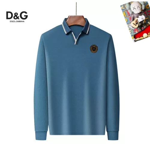 Wholesale Dolce &amp; Gabbana D&amp;G T-Shirts Long Sleeved For Men #1358091 $40.00 USD, Wholesale Quality Replica Dolce &amp; Gabbana D&amp;G T-Shirts